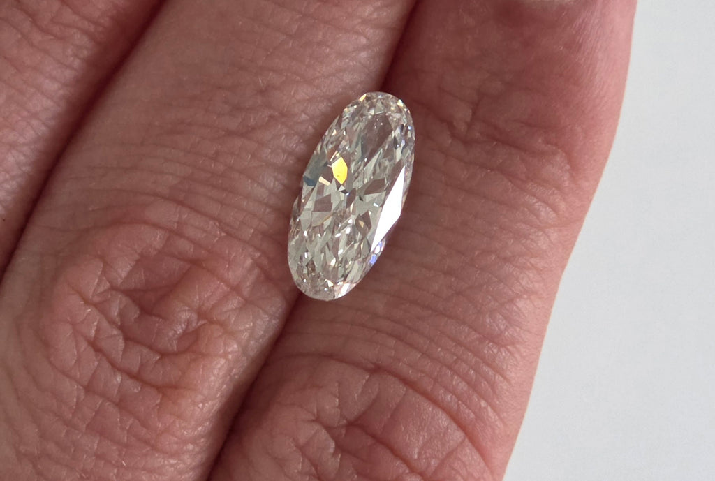3.03ct Elongated Oval Lab-Grown Diamond