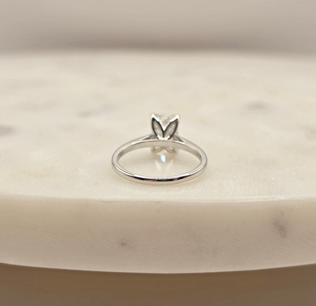 2.01ct Radiant cut lab-grown diamond ring size 6.5