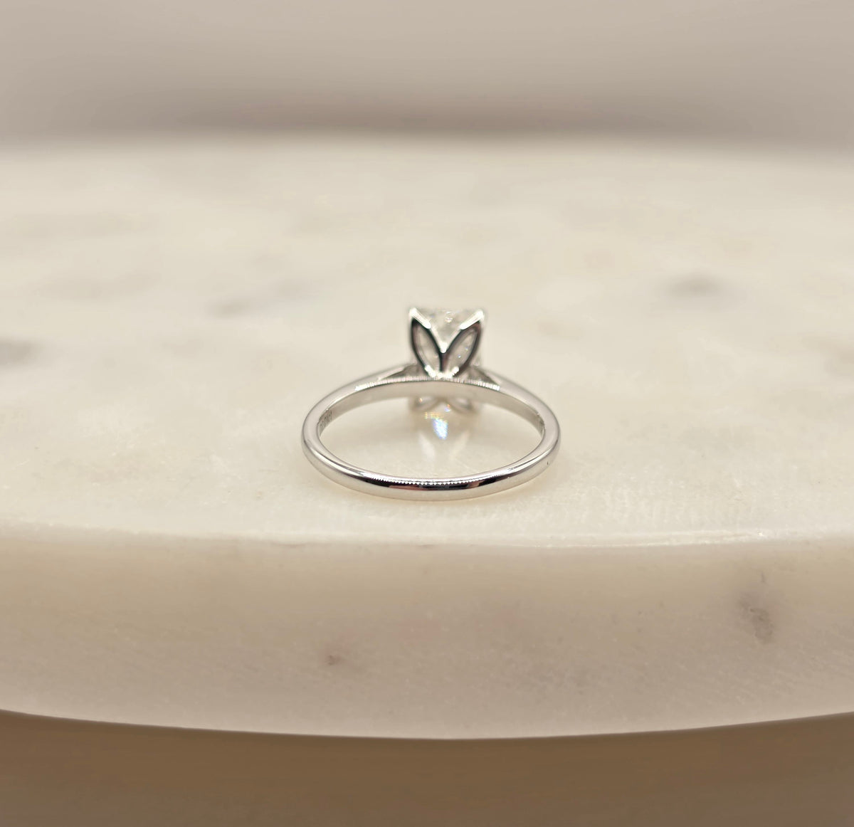 2.01ct Radiant cut lab-grown diamond ring size 6.5