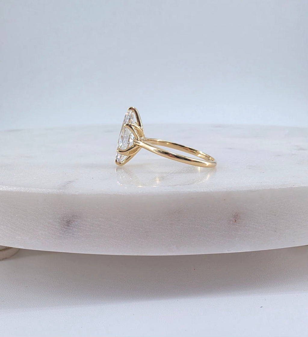 3.57ct Marquise Brilliant cut Lab-Grown Diamond Ring