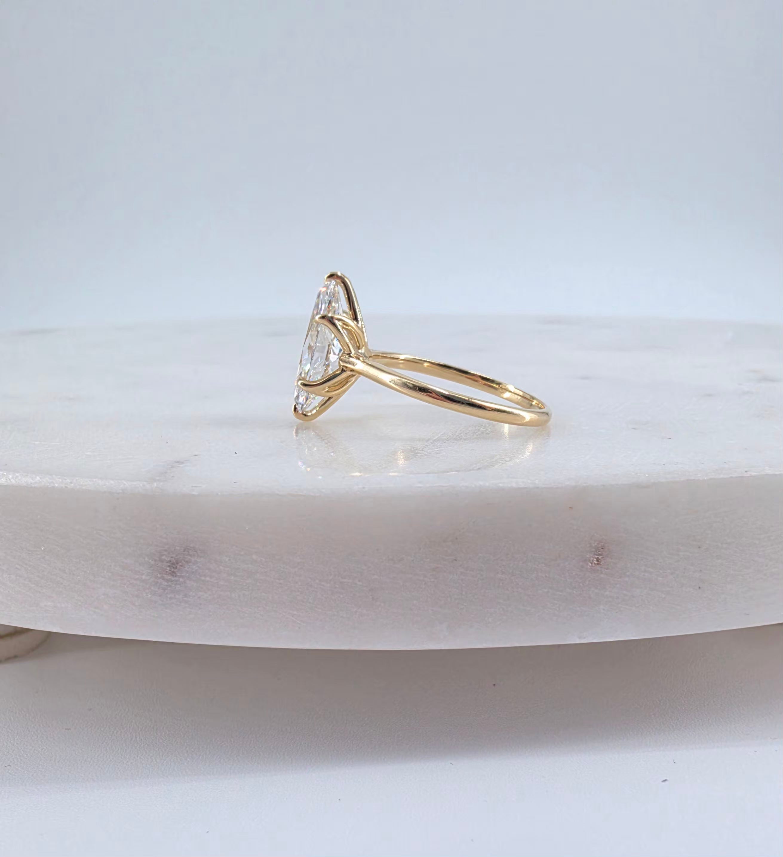 3.57ct Marquise Brilliant cut Lab-Grown Diamond Ring