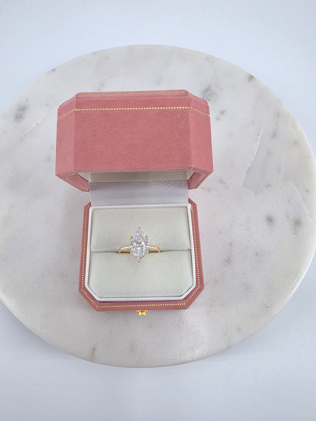 3.57ct Marquise Brilliant cut Lab-Grown Diamond Ring