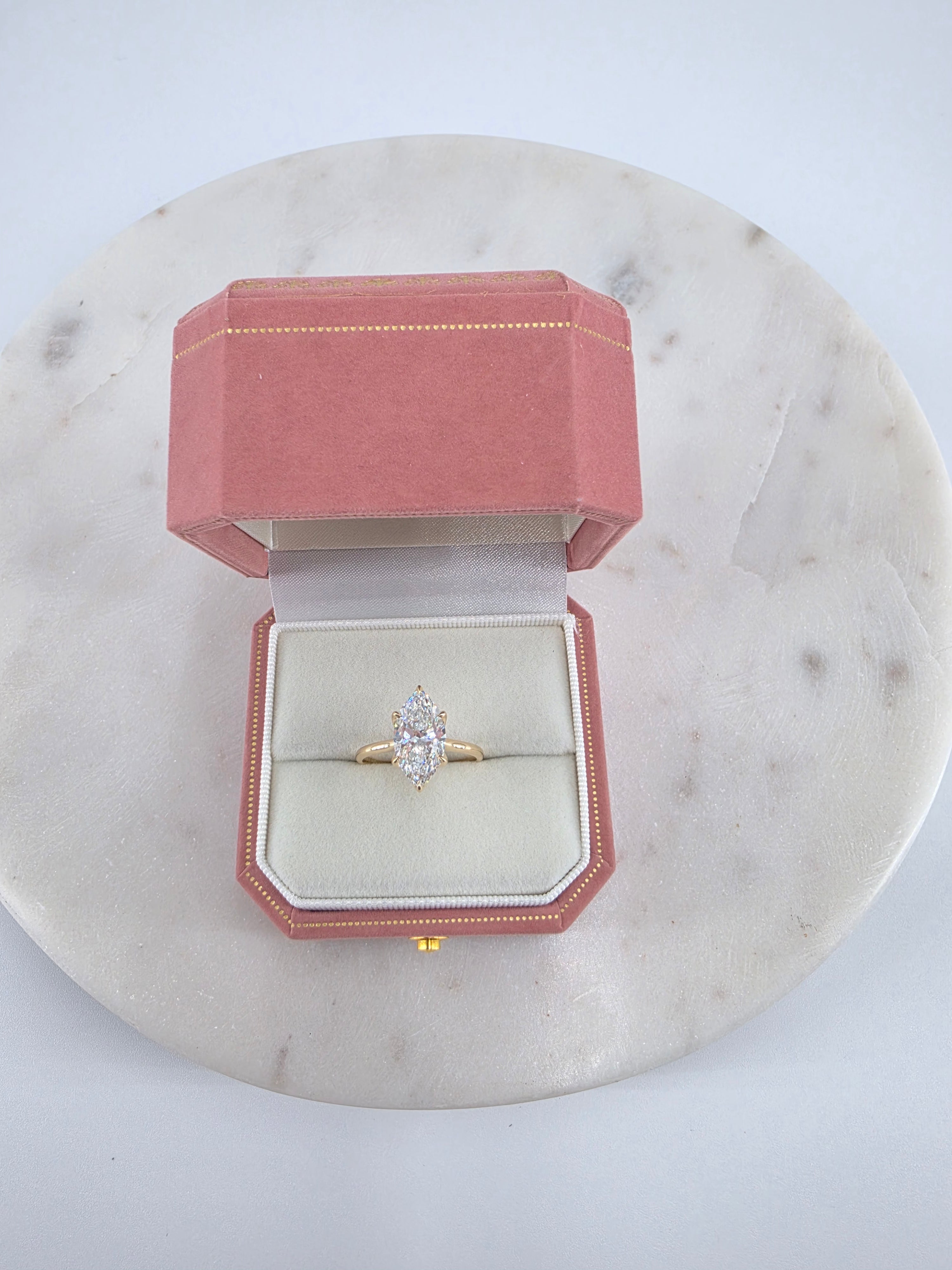 3.57ct Marquise Brilliant cut Lab-Grown Diamond Ring