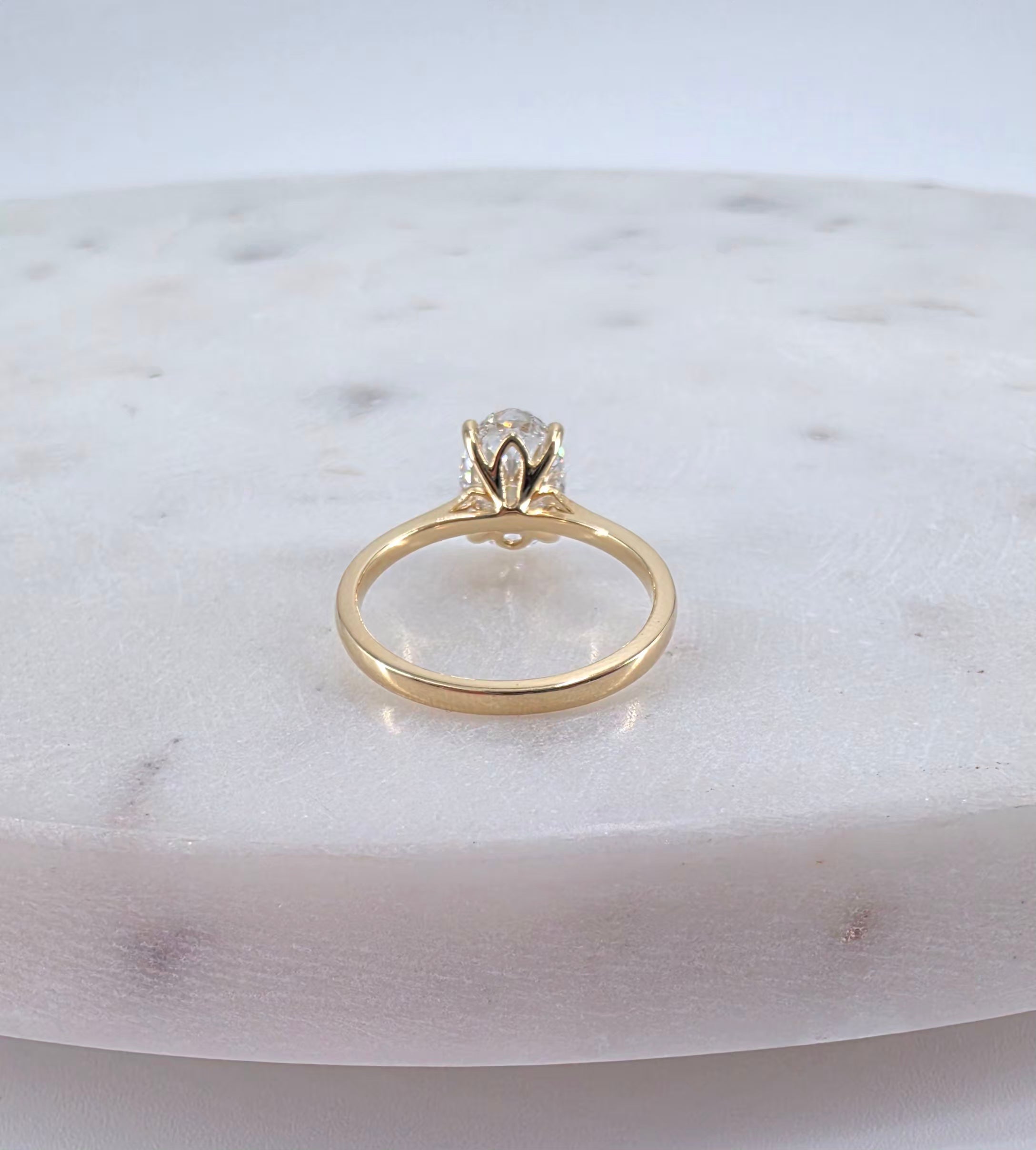2.04ct Lab-Grown Oval Brilliant Diamknd Ring
