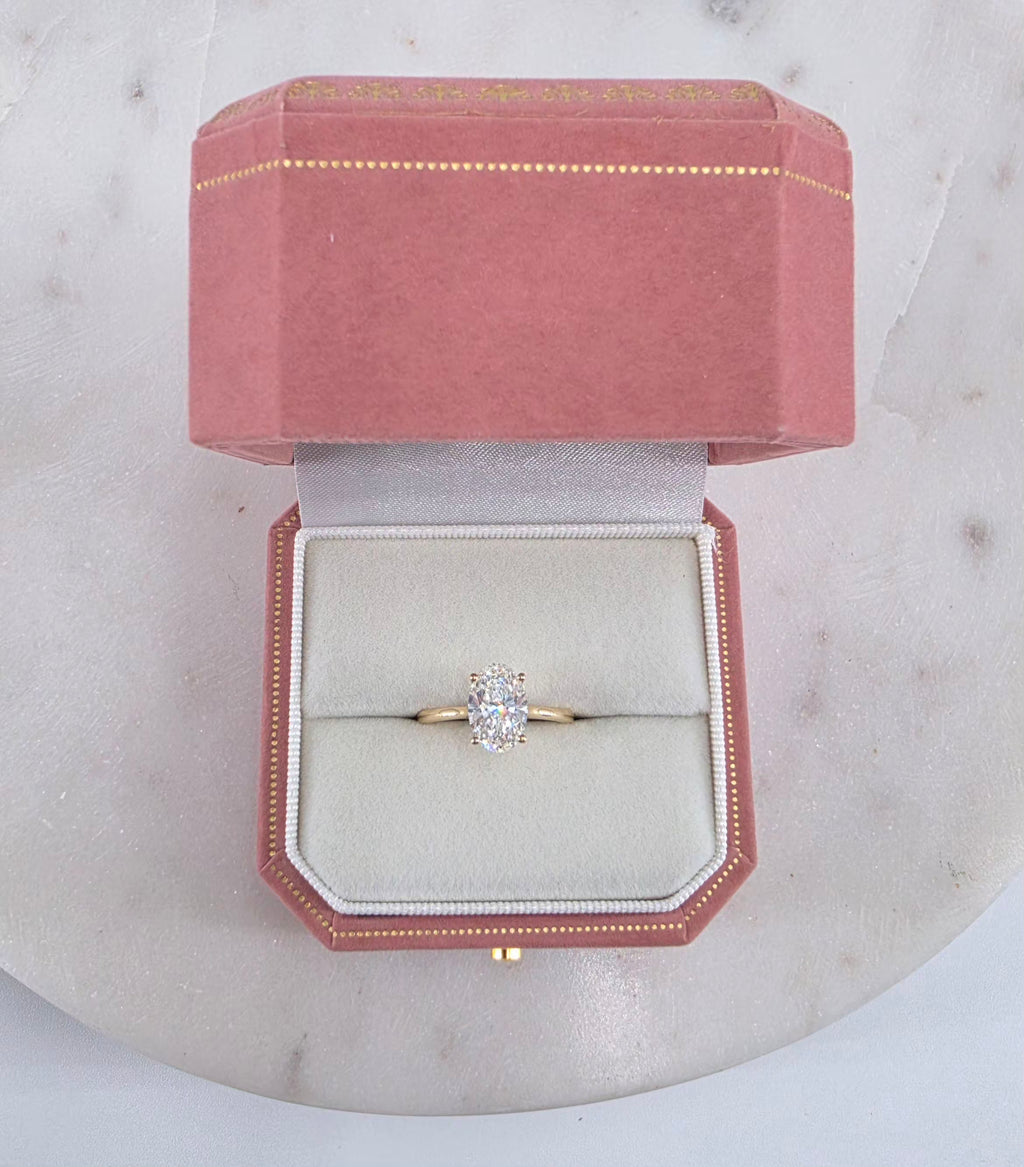 2.04ct Lab-Grown Oval Brilliant Diamknd Ring