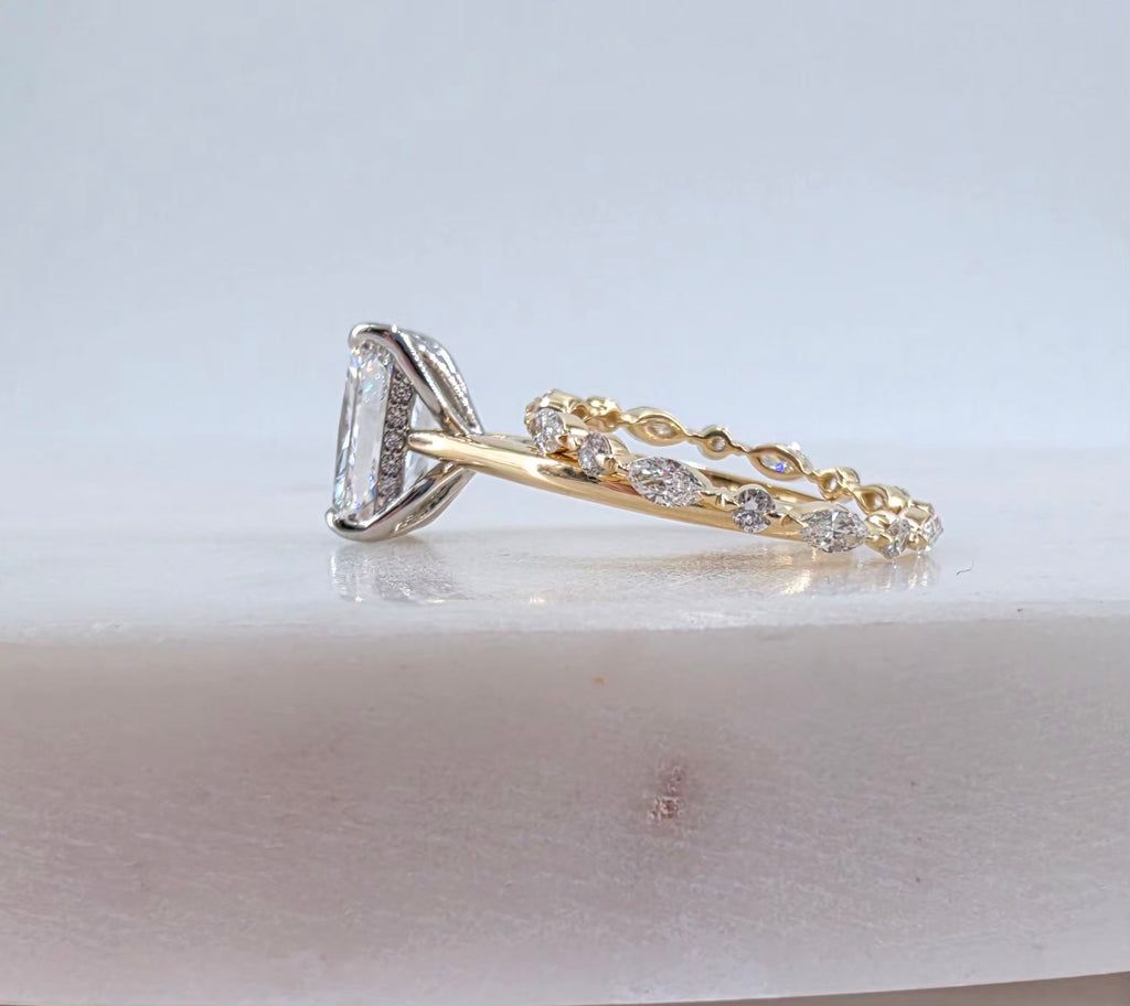 3.02 Radiant Cut Lab-Grown Diamond Set