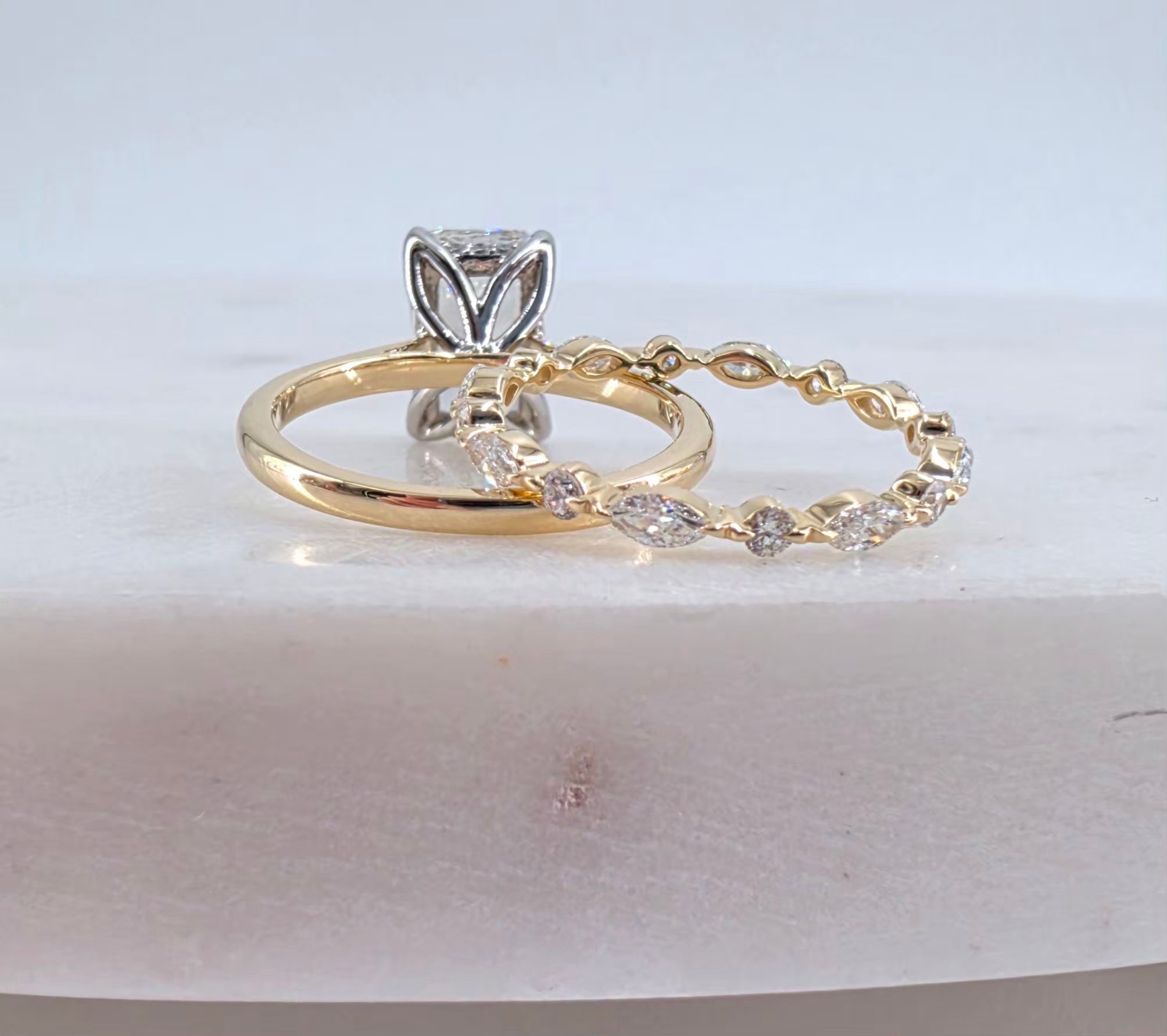 3.02 Radiant Cut Lab-Grown Diamond Set