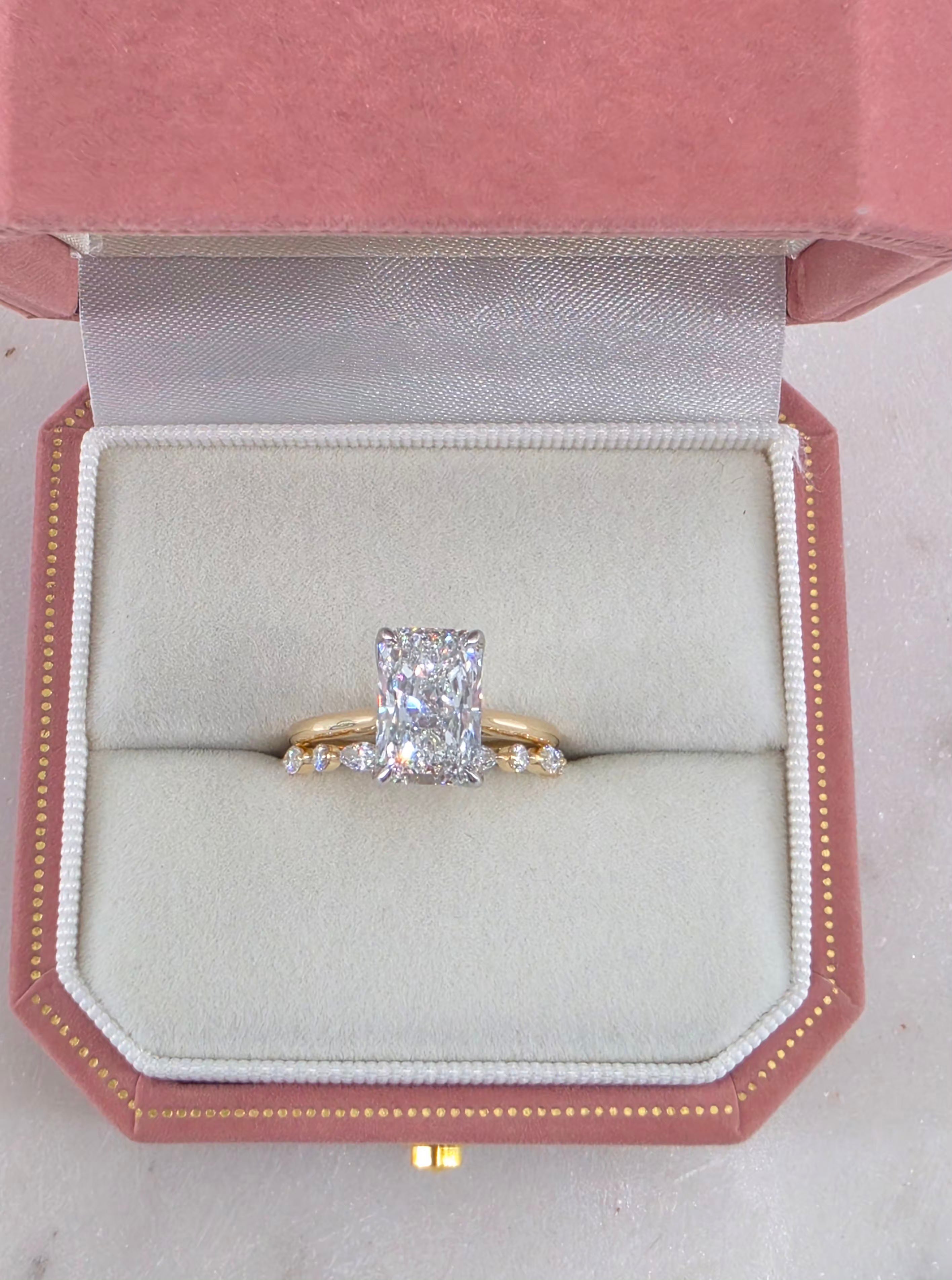 3.02 Radiant Cut Lab-Grown Diamond Set