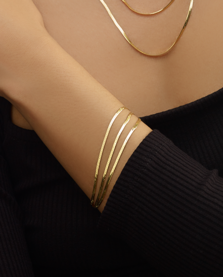 The Sylvie Herringbone Bracelet