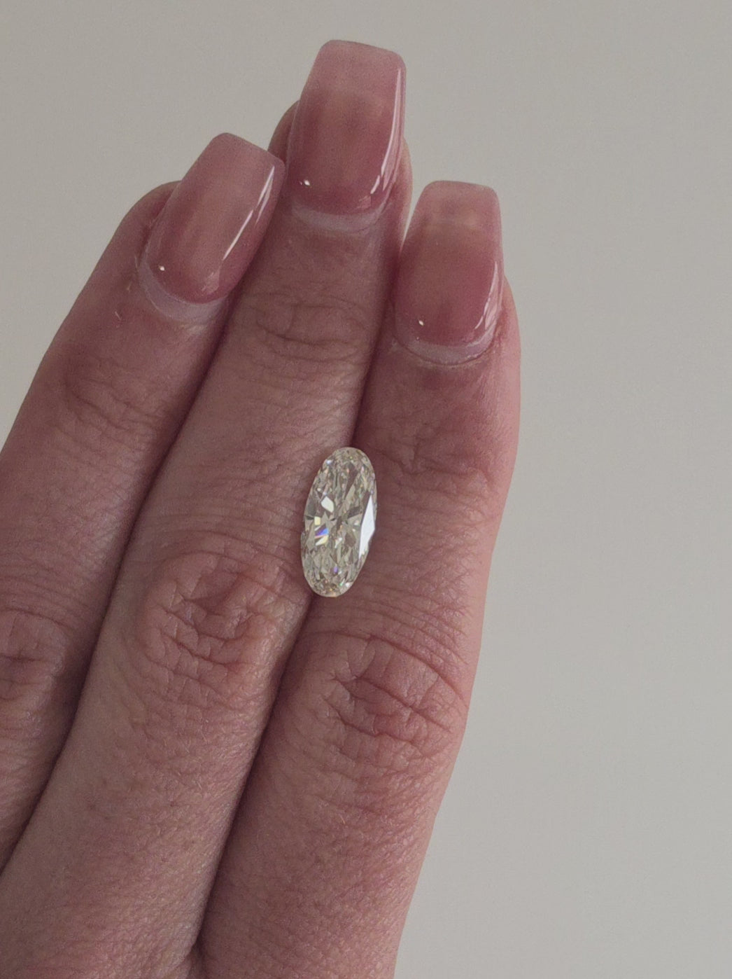 3.03ct Elongated Oval Lab-Grown Diamond