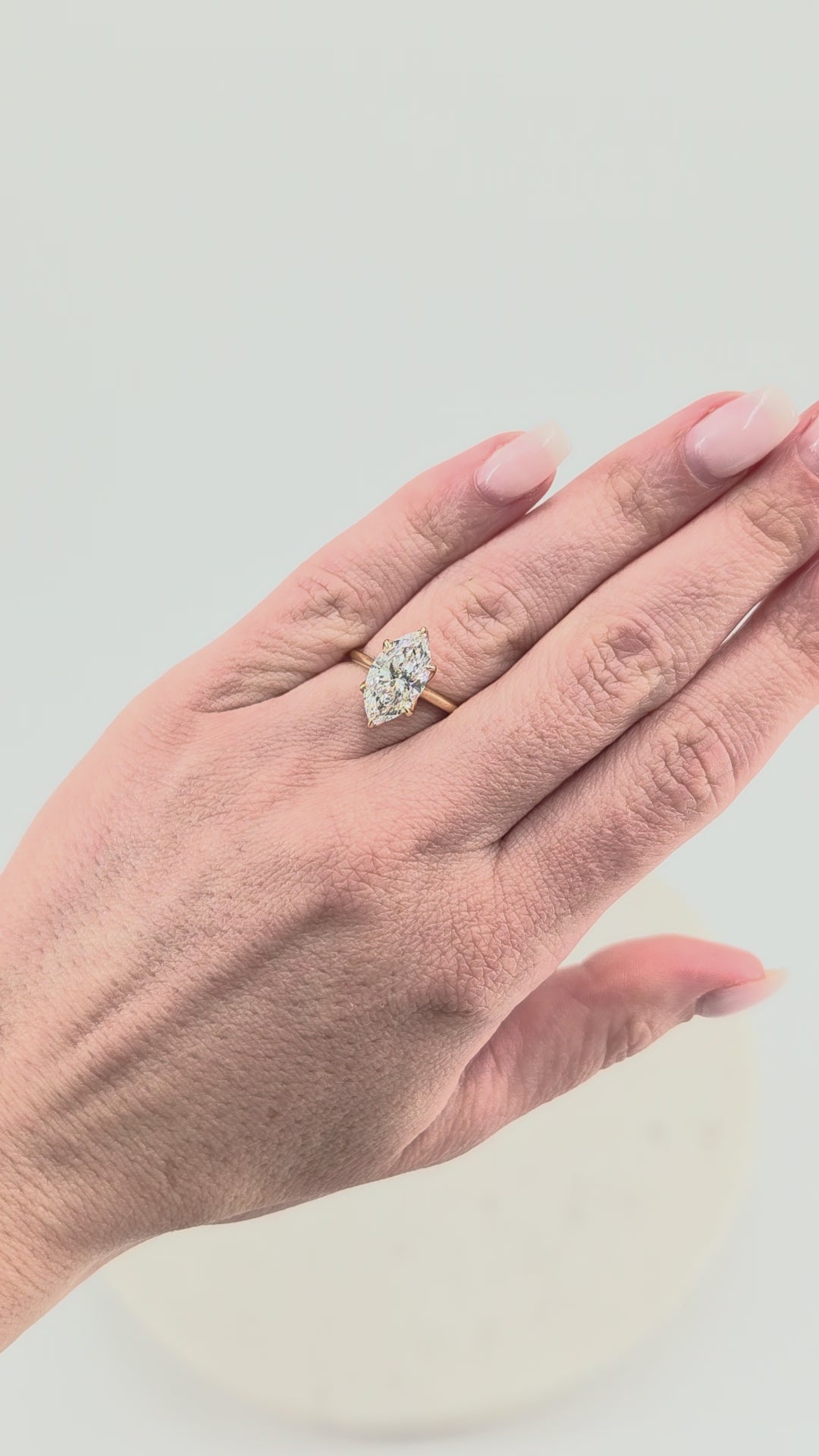 3.57ct Marquise Brilliant cut Lab-Grown Diamond Ring