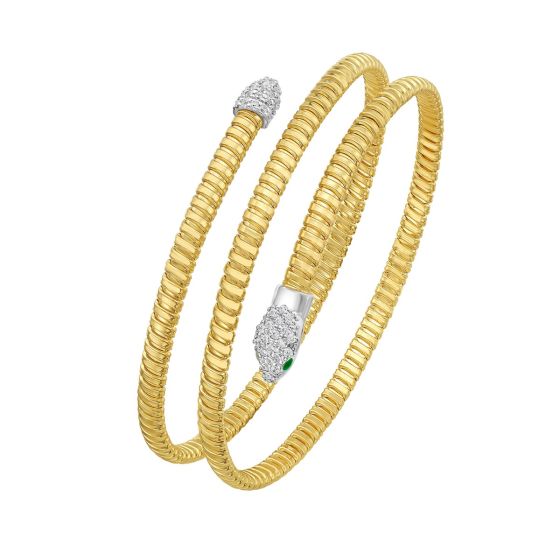 The Seraphina Diamond Wrap Bangle