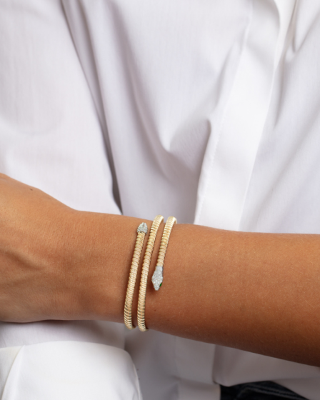 The Seraphina Diamond Wrap Bangle